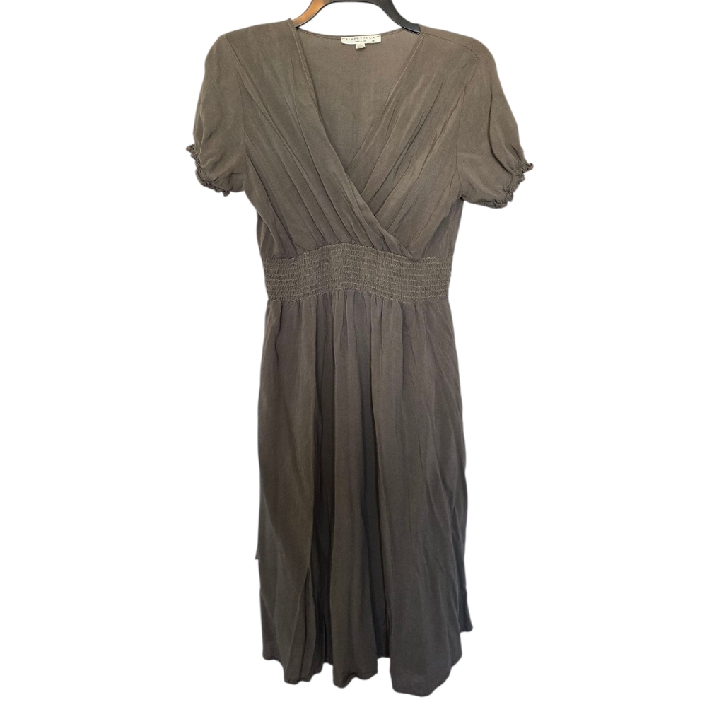 Final Touch Green Faux Wrap Dress Size Medium